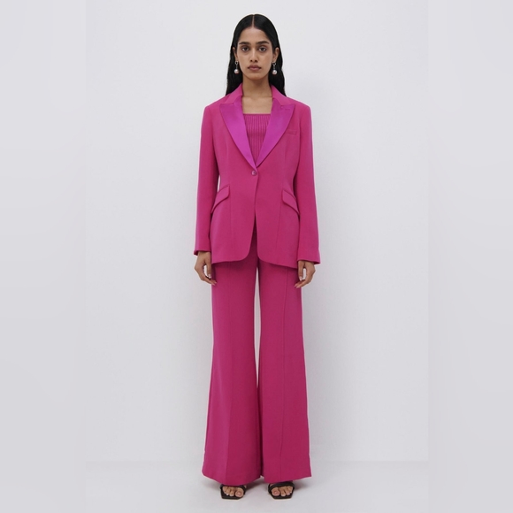 NWT JONATHAN SIMKHAI JESSIE BLAZER LESLIE BOOTCUT PANT SET IN